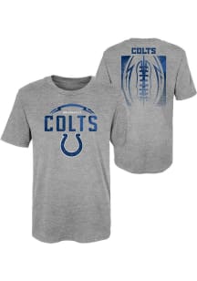 Indianapolis Colts Boys Grey Blitz Ball Short Sleeve T-Shirt