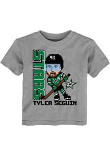 Tyler Seguin Dallas Stars Toddler Grey Pixel Player Short Sleeve Player T Shirt