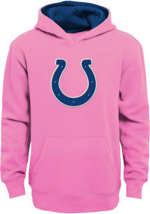 Indianapolis Colts Girls Pink Prime Long Sleeve Hooded Sweatshirt