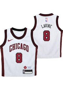 Zach LaVine  Nike Chicago Bulls Boys Grey City Edition Replica Basketball Jersey