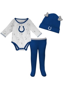 Indianapolis Colts Infant Blue Dream Team Hat Set Top and Bottom