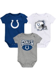 Indianapolis Colts Baby Blue Game On SS 3PK One Piece