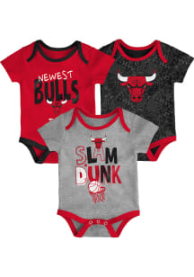 Chicago Bulls Baby Red Slam Dunk One Piece