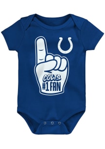 Indianapolis Colts Baby Blue Hands Off Short Sleeve One Piece