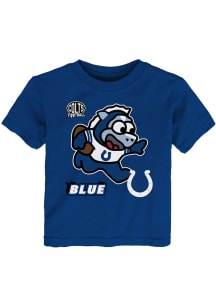 Indianapolis Colts Toddler Blue Mascot Sizzle Short Sleeve T-Shirt