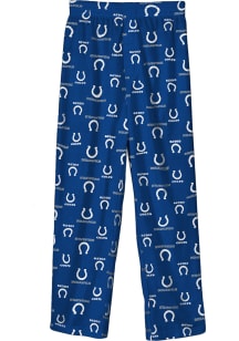 Indianapolis Colts Boys Blue All Over Logo Sleep Pants