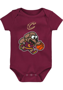Cleveland Cavaliers Baby Maroon Player Ready Short Sleeve One Piece