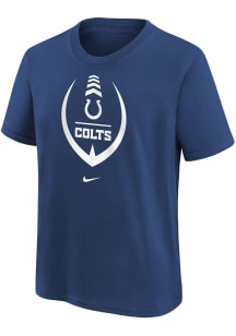 Nike Indianapolis Colts Youth Blue Football Icon Short Sleeve T-Shirt
