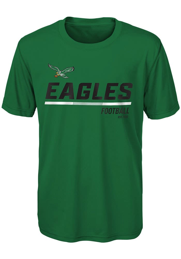 Youth Philadelphia Eagles Carson Wentz Green Name & Number T-Shirt