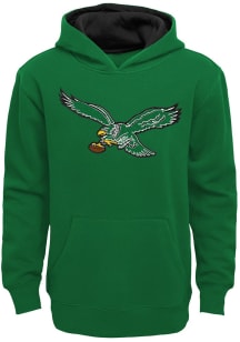 Philadelphia Eagles Youth Kelly Green Prime Long Sleeve Hoodie