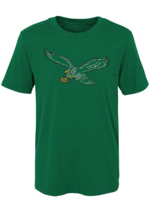 Philadelphia Eagles Youth Kelly Green Primary Logo Short Sleeve T-Shirt