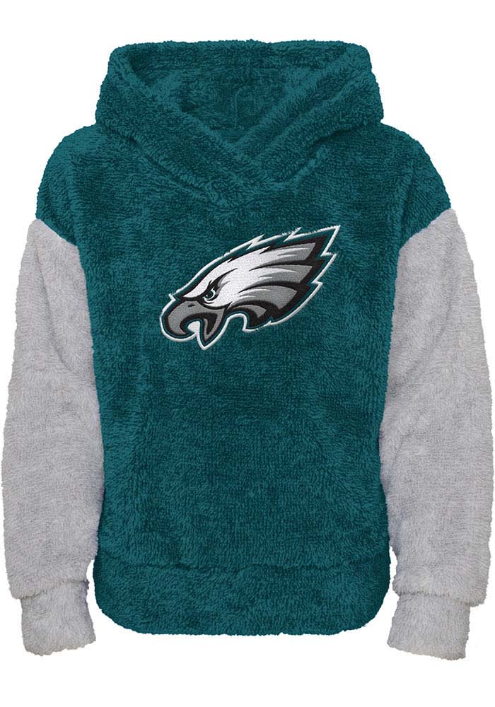 Girls Youth Pink Philadelphia Eagles Prime Pullover Hoodie