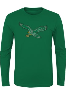 Philadelphia Eagles Toddler Kelly Green Primary Logo Long Sleeve T-Shirt