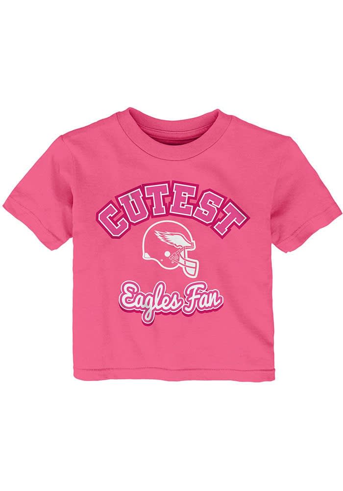 NFL Team Apparel Infant Philadelphia Eagles Spread Love Pink/White Set