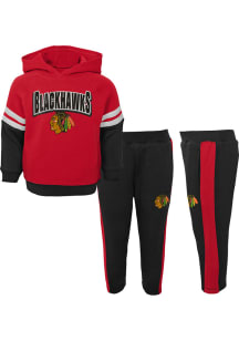 #CHI Blackhawks Tdlr Red Miracle On Ice Top and Bottom Set