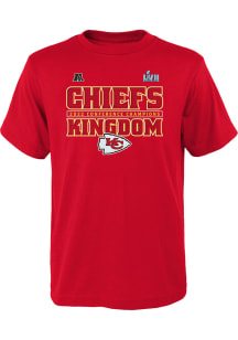 Kansas City Chiefs Youth Red Hometown Within Bounds 2022 Conf Champs Short Sleeve T-Shirt