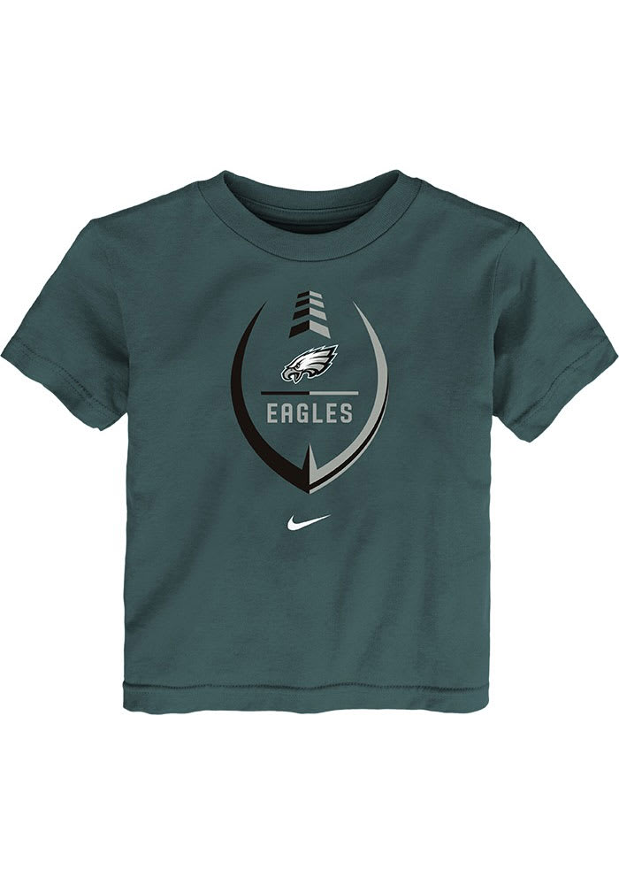 Nike Philadelphia Eagles Toddler Green Football Icon Short Sleeve T-Shirt