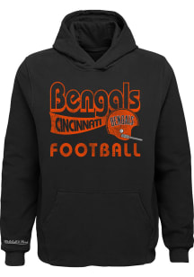 Mitchell and Ness Cincinnati Bengals Youth Black Put Up Numbers Long Sleeve Hoodie
