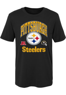 Pittsburgh Steelers Boys Black Official Business Short Sleeve T-Shirt