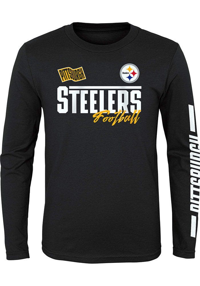 Pittsburgh Steelers Nike Toddler Icon Long Sleeve T-Shirt - Black