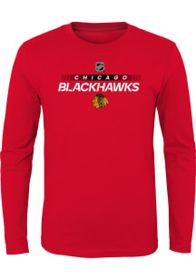 Chicago Blackhawks Youth Red Apro Prime Long Sleeve T-Shirt
