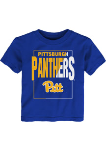 Pitt Panthers Toddler Blue Coin Toss Short Sleeve T-Shirt