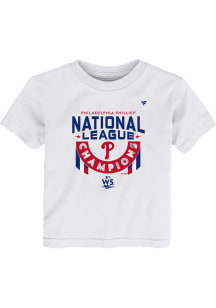 Philadelphia Phillies Toddler White 2022 NLCS Champion LR Short Sleeve T-Shirt