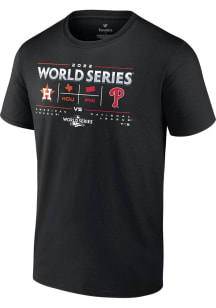 Philadelphia Phillies Youth Black 2022 World Series Matchup Short Sleeve T-Shirt