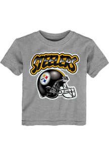 Pittsburgh Steelers Toddler Grey Huddle Up Short Sleeve T-Shirt