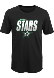Dallas Stars Boys Black Frosty Center Short Sleeve T-Shirt