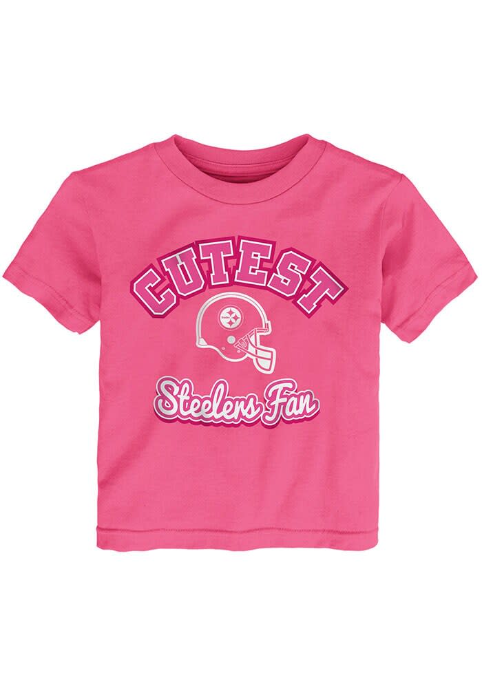 Girls Youth Pittsburgh Steelers JuJu Smith-Schuster Pink Fashion