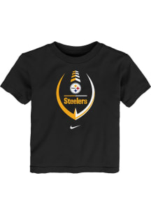 Nike Pittsburgh Steelers Toddler Black Football Icon Short Sleeve T-Shirt