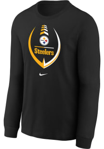 Nike Pittsburgh Steelers Toddler Black Football Icon Long Sleeve T-Shirt
