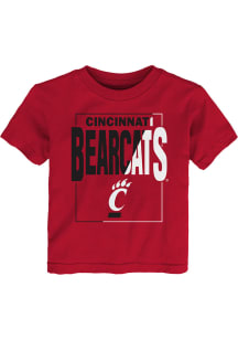 Cincinnati Bearcats Toddler Red Coin Toss Short Sleeve T-Shirt