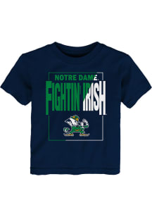 Notre Dame Fighting Irish Toddler Navy Blue Coin Toss Short Sleeve T-Shirt