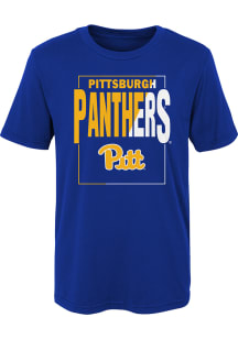 Pitt Panthers Boys Blue Coin Toss Short Sleeve T-Shirt