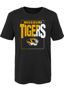 Missouri Tigers Boys Black Coin Toss Short Sleeve T-Shirt