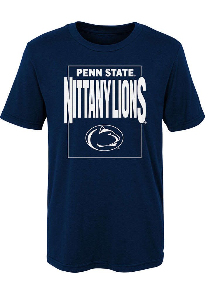 Penn State Nittany Lions Boys Navy Blue Coin Toss Short Sleeve T-Shirt