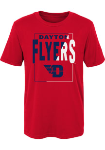 Dayton Flyers Boys Red Coin Toss Short Sleeve T-Shirt