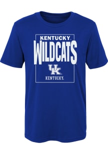 Kentucky Wildcats Boys Blue Coin Toss Short Sleeve T-Shirt