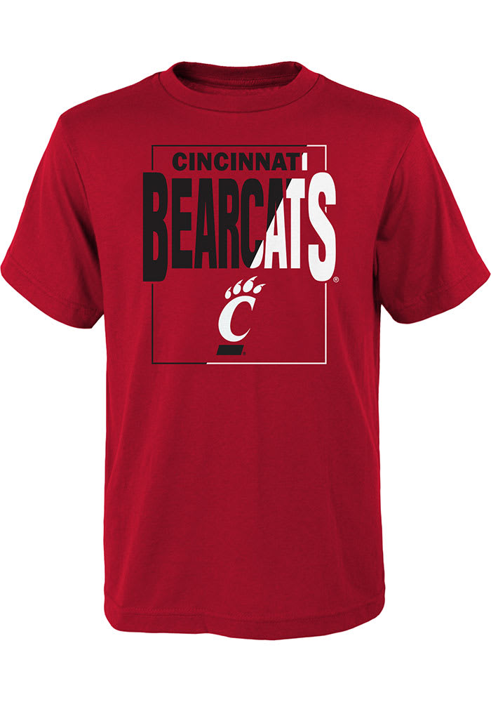 Cincinnati Bearcats Youth Red Coin Toss Short Sleeve T-Shirt