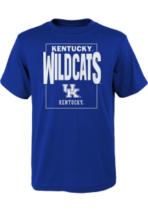 Kentucky Wildcats Youth Blue Coin Toss Short Sleeve T-Shirt