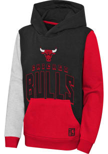 Chicago Bulls Youth Red Rim Shot Long Sleeve Hoodie
