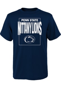 Penn State Nittany Lions Youth Navy Blue Coin Toss Short Sleeve T-Shirt