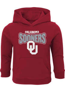 Oklahoma Sooners Toddler Cardinal Draft Pick Long Sleeve Hooded Sweatshirt