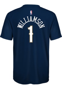 Zion Williamson New Orleans Pelicans Youth Navy Blue Flat NN Player Tee
