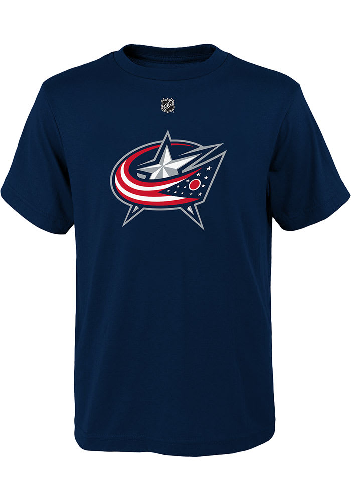 Johnny Gaudreau Columbus Blue Jackets Youth Navy Name and Number Player Tee