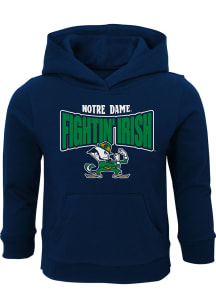 Notre Dame Fighting Irish Toddler Navy Blue Draft Pick Long Sleeve Hooded Sweatshirt