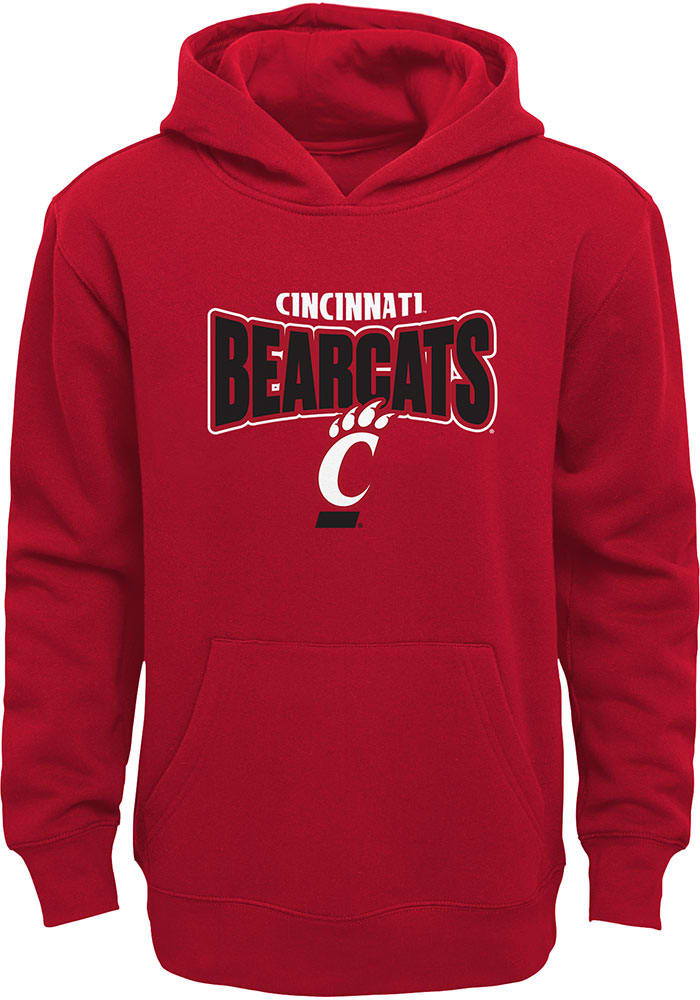Cincinnati Bearcats Boys Red Draft Pick Long Sleeve Hooded Sweatshirt