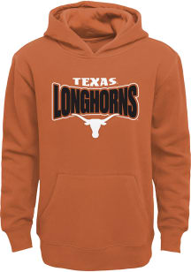 Texas Longhorns Boys Burnt Orange Draft Pick Long Sleeve Hooded Sweatshirt